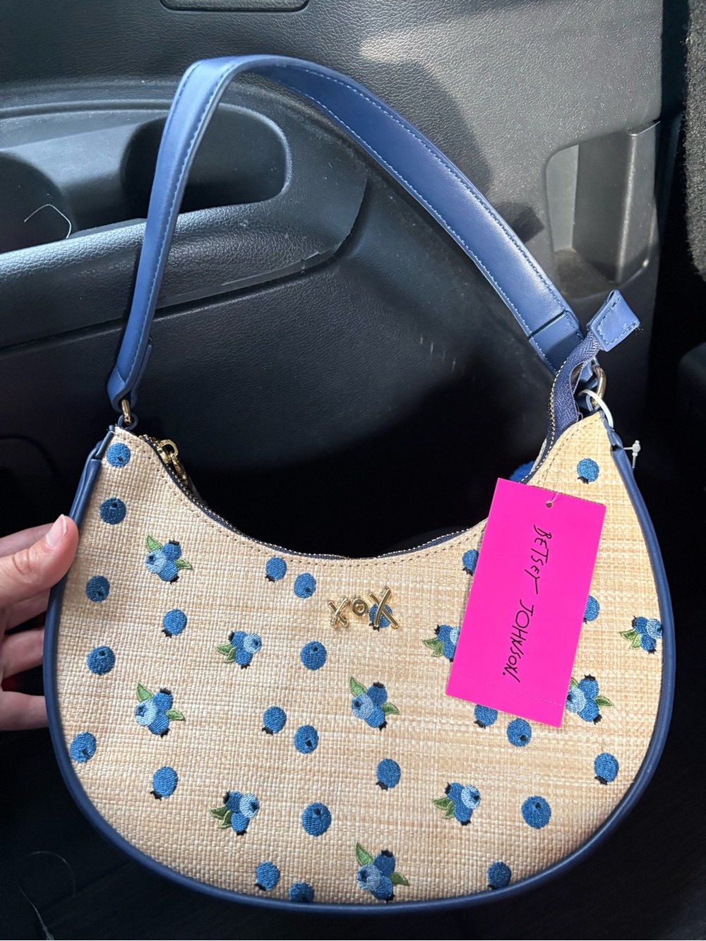 Betsey Johnson Blueberry Bag BM30715 NWT and Charms!